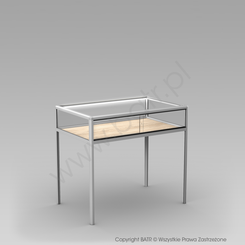 Gablota pozioma na nóżkach aluminiowych