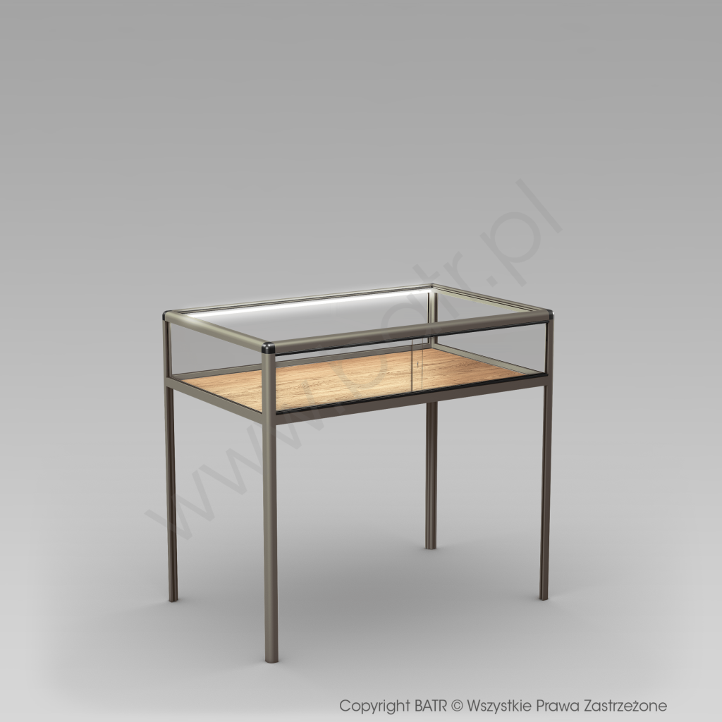 Gablota pozioma na nóżkach aluminiowych